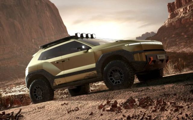 Hyundai’s Crater concept goes full adventure mode with 35 inch tires and a bottle opener tow hook